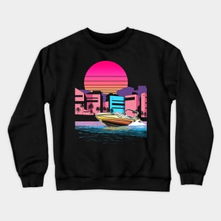 80s Miami Vaporwave Crewneck Sweatshirt